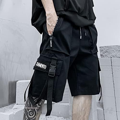 Xyxiongmao Techwerske kratke hlače Muški Cyberpunk Hip Hop Gothic Japanski Srednja odjeća Muškarci