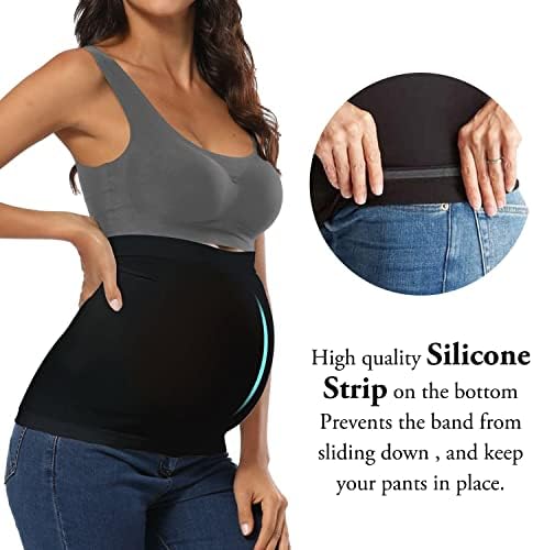 Ženska Trudnička traka za trbuh za trudnoću neklizajuća silikonska rastezljiva trudnoća podrška za pojaseve