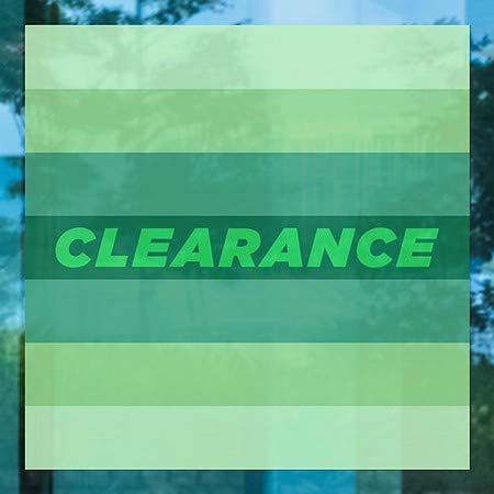 CGsignLab | Cleariance -Modern gradijent Clear Window Cling | 24 x24