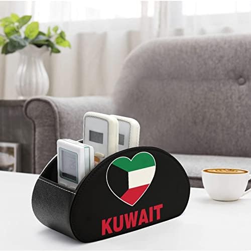 Kuvajt Heart PU kožni nosači za daljinski upravljač Kutija za skladištenje modne stolom sa 5 odjeljka