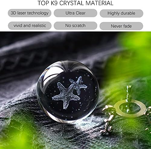 HDCRYSTALGOFTS 60mm Kristalna dekorativna lopta 3D laserska kristalna kristalna zvjezdana figurica umjetnost