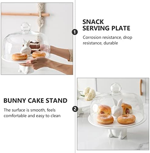 BESTonZON 1pc dekoracija Art poklon kolači Snack oblik čaj voće stil ploča i toranj Keramika Candy Tabela Server