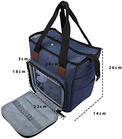 FLAA torba za odlaganje pređe torba za pletenje sa unutrašnjim odvojivim Razdjelnikom za kukičanje,