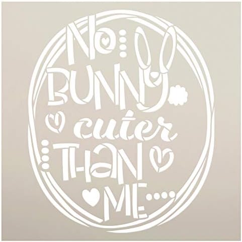 No Bunny slađi od mene Stencil with Hearts by StudioR12 / DIY seoska kuća Uskrs Home Decor