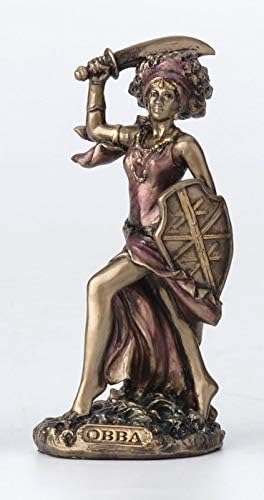 Veronese Design 3 3/4 Obba santeria oriša rijeke reke figurice ručno oslikana brončana finiš