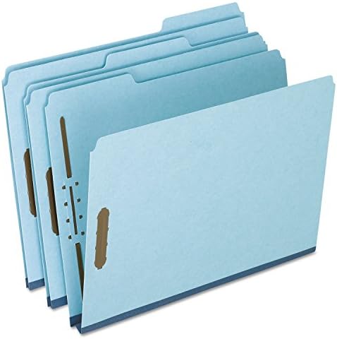 Pendaflex Fp213 Presboard folderi, 2 pričvršćivača, proširenje od 1 inča, kartica 1/3, pismo, plava, 25 / kutija