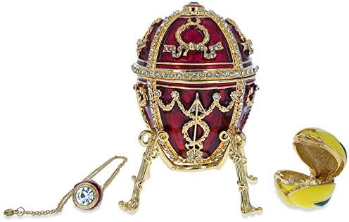Bestpysanky 1895 Rosebud Royal Imperial Metal Easter Emgy