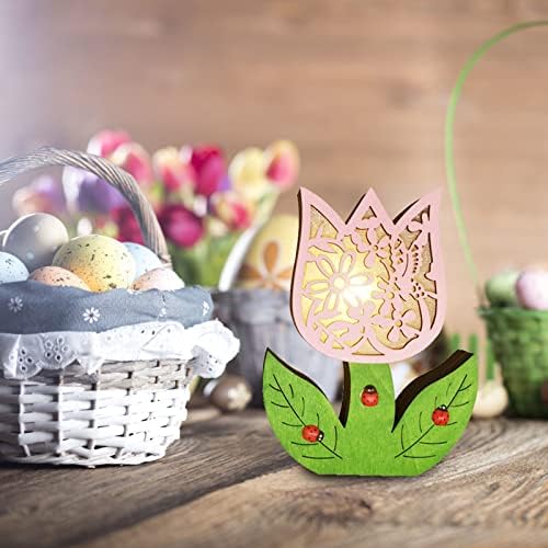 Baishitop Jaja Ornament Glowing Bunny Light Uskrs Dekorativna Dekoracija Creative Flower Swing Desktop Desktop