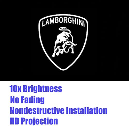 2kom projektor svjetla za vrata automobila, lampa dobrodošlice Logo znak LED projektor kompatibilan za Lamborghini Urus Aventador Huracan Gallardo