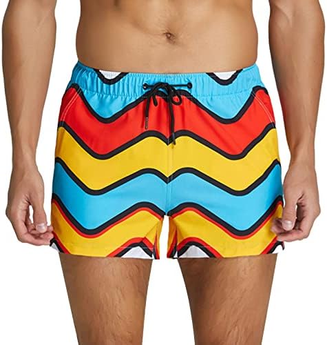 Bmisegm daske za muškarce muške Spring and Summer Leisure Resort Party Print vezice šorc za plivanje na