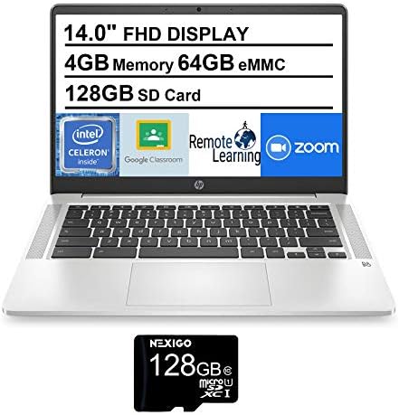 HP 2021 Chromebook 14 inčni fhd 1080p Laptop / Intel Celeron N4000 do 2.6 GHz| 4GB memorije| 64GB