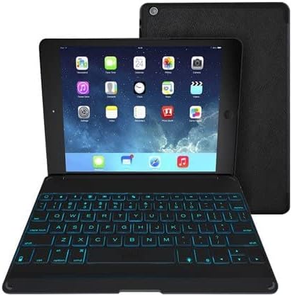 ZAGG Folio-Bluetooth Tablet tastatura - pozadinsko osvetljenje sa 7 boja-napravljeno za Apple iPad Mini 5-drveni ugalj