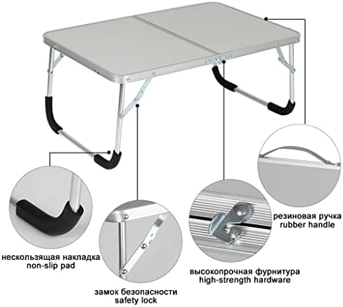 KFJBX Prijenosni vanjski preklopni stol za kampiranje piknik aluminijumski legura laptop stol računara