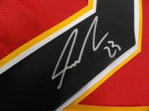 Sean Monahan potpisao je RBK Edge Calgary Flames Autentični licencirani dres JSA COA - autogramirani NHL
