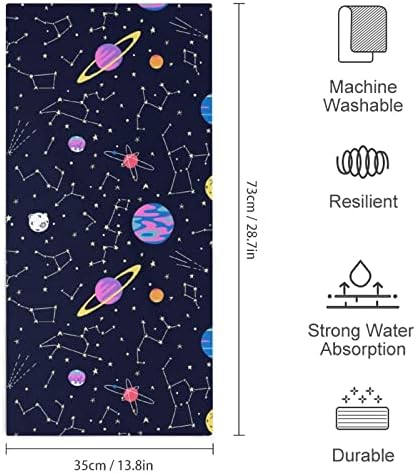 Galaxy Consteltions and Planete MicroFiber ručnici za ručnike Super upijajući ručnik brzo suho