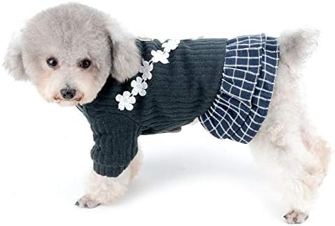 Selmai pulover pletene džempere za male pse Chihuahua odjeća pamučna runa zimske tople haljine za djevojčice