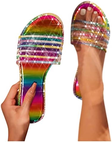 Felwors Ljetne sandale za žene Espadrilles Dressy platforme klizanje na slajdovima Otvorena nožnica