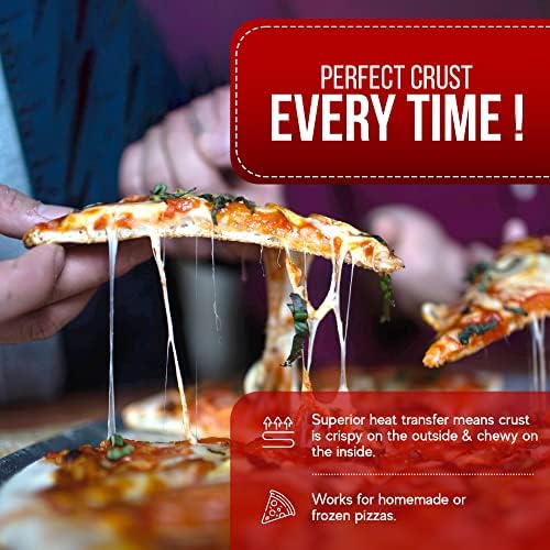 Pizza čelik-kompletan komplet uključuje 14x14 x0.25 Čelik za pečenje, sklopivi piling za pizzu