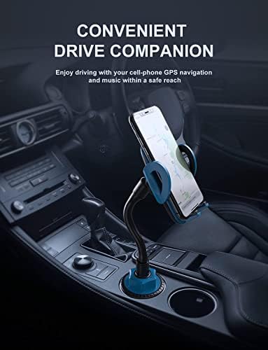 Držač za šalice za automobil nosač za telefon, držač telefona za šalicu za automobil 360° Podesivi