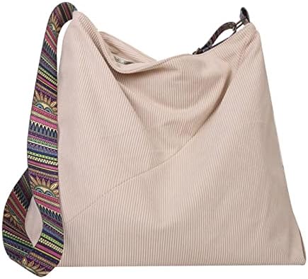 FVOWOH Hobo torbe za žene baršunaste torbe srednje veličine sa patentnim zatvaračem Casual Boho torbe