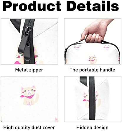 Elektronski Organizator, Cartoon Cat dizajn mala torba za nošenje putnog kabla, kompaktna torba za elektronsku opremu, kablove, punjač, USB, čvrste diskove