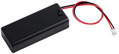 Giekstory 5pcs 3V AAA Držač baterije Kućište za odlaganje kućišta sa uključenim / isključivanjem PH2.0 JST priključak muški + 2pcs DC 12V 110dB visoki decibeli zvučni signal + 2pcs 9V klip