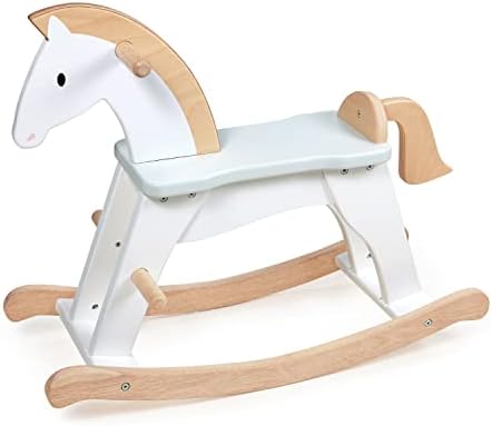 Igračke sa nežnim listovima - srećni konj za ljuljanje - vrhunski drveni konj za ljuljanje za maštovitu igru - pomaže kognitivnom i fizičkom razvoju kod malih dječaka i djevojčica-starost 12m+