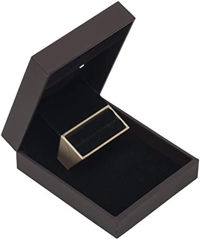 Plemenita prstenasta kutija sa svjetlom-tanka LED svjetla Poklon kutija za nakit sa baršunastim interijerom za zaruke, prijedloge, vjenčanje ili posebne prilike