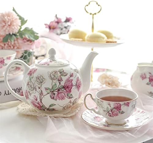 Komplet čaša od čaja oraha Ruža čaj za čaj za čaj za čaj za čaj sa šećerom Posuda za čaj za čaj