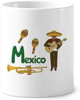 Meksiko Music Instrument Pjesma Meksička četkica za četkicu za zube Šol CERAC postolje za olovke