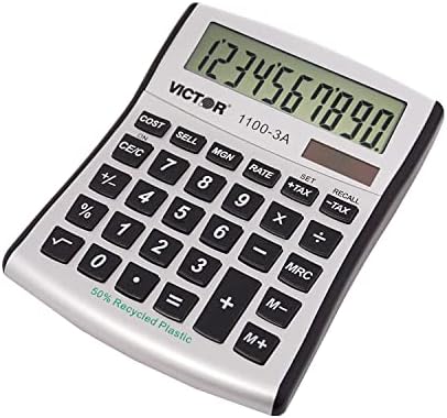 Victor 11003A 1100-3A kompaktni kalkulator radne površine, 10-znamenkasti LCD