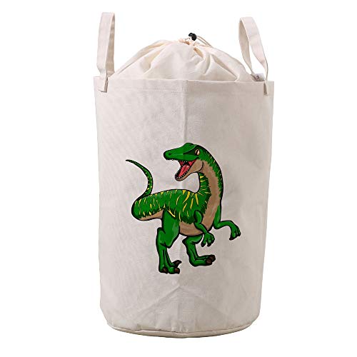 LifeCustomize Veliki rublje košara Dinosaur crtani odjevni odjevni poklopac kutije za igračke organizator Sklopivi vodootporni rasadnik s ručkama