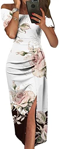 Ljetna haljina za žene 2023 Kontrastni kotloristički zamotač za iskrivljene haljine bez rukava