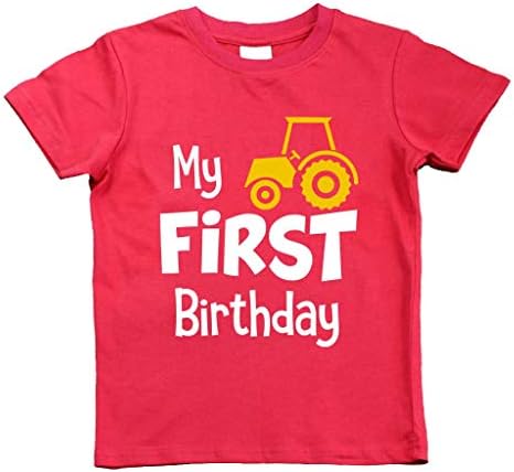 Prvi rođendan Boy Outfit Moja 1. traktorska majica Jednogodišnja Darovima