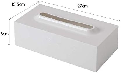 Kutija tkiva pravokutna vodootporna papirnati ručnik držač plastičnog salveta bijela