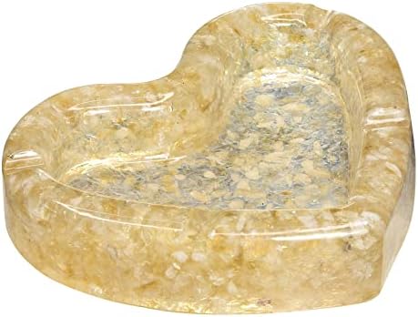 Amogeeli Orgonska kamena posuda u obliku srca za kristalno čišćenje i punjenje, orgonitna kristalna zdjela za dekor