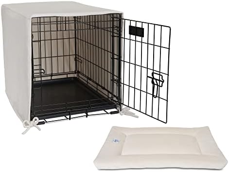 PET Dreams - Veliki 36 inčni sloj prozračni sanduk i netoksični krevet za pse Luxe Velor, mašina za