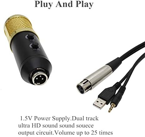 SJYDQ profesionalni USB kondenzatorski mikrofon za računarski Studio Karaoke mikrofon za snimanje