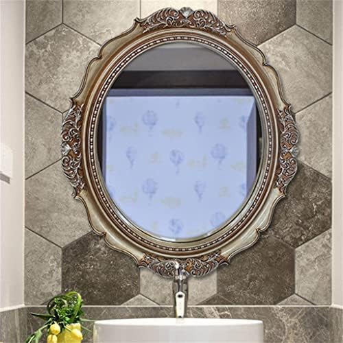 Czdyuf ogledalo za kupatilo američko Retro ovalno ukrasno ogledalo viseći rezbareni Zlatni poklon
