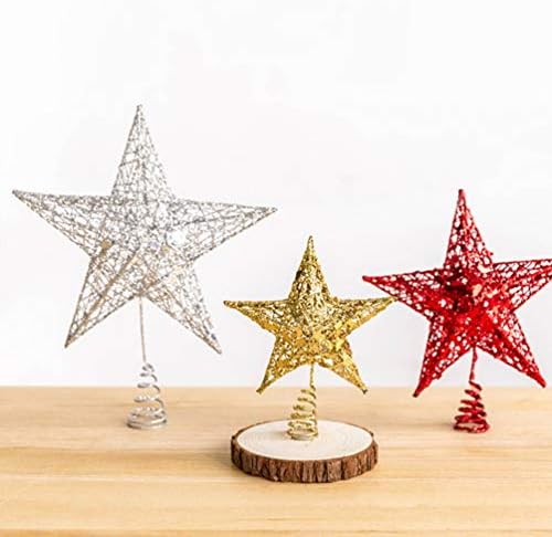 Amosfun blistalo božićno stakleno stablo zvijezda skrotira za božićno ukrašavanje stabla ili