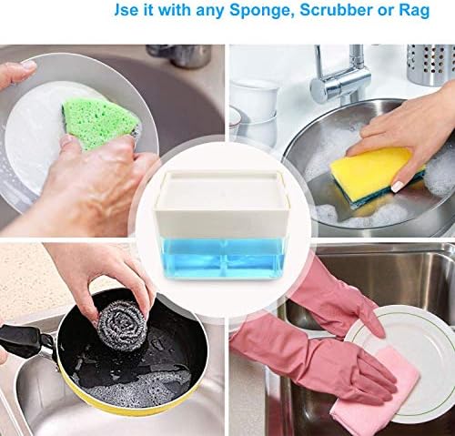 Dozator sapuna-vrhunski dozator sapuna za suđe za kuhinju-držač sunđera za sudoper dozator sapuna za pranje posuđa
