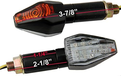MotorToGo crni LED Žmigavci za motocikle indikatori Žmigavci Žmigavci kompatibilni za 2013 BMW