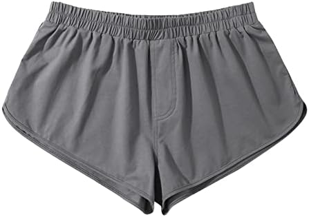 Bokserske kratke hlače za muškarce Pakiranje muške ljetne pune boje pamučne hlače Elastična opsega labave