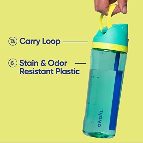 Owala Freesip flaša za čistu vodu sa slamkom za sport i putovanja, bez BPA, 25 unci, stidljivi Marshmallow