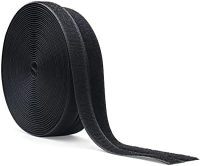 Šivajte na kaseti za kuke i petlju 3/4 inča široko šivanje trake za pričvršćivanje najlonske tkanine začvršćene kuke i petlje bez lepljivog, šivaćih kuka za šivanje diy zanata, dužine 26 stopa / 8 metara