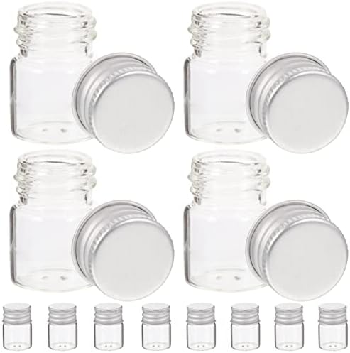 DiDiseaon Food kontejneri 12pcs male staklene boce s aluminijskim poklopcem Vijak TOP poklopci