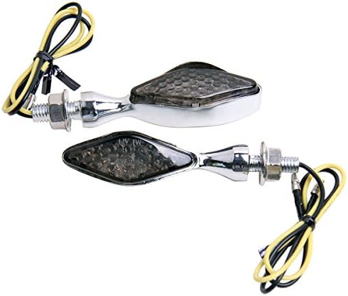 MotorToGo Chrome Mini LED žmigavac indikatori Žmigavci kompatibilni za 2001 Suzuki GSXR750