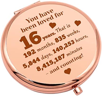 16. rođendanski pokloni za djevojčicu 16 godina rođendanski pokloni kompaktno ogledalo za šminkanje za kćer nećakinju