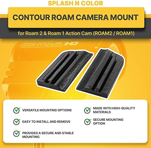 Splashncolor Contour Roam Mount Compatible Kompatibilan je s ROAM 2 & ROAM 1 Action Cam - Svestrana,