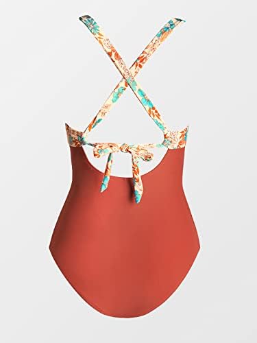 Šolja ženski kupaći kostim Jednodijelni kupaći kostim kontrola stomaka V vrat ukrštene široke naramenice Samovezivanje vezica